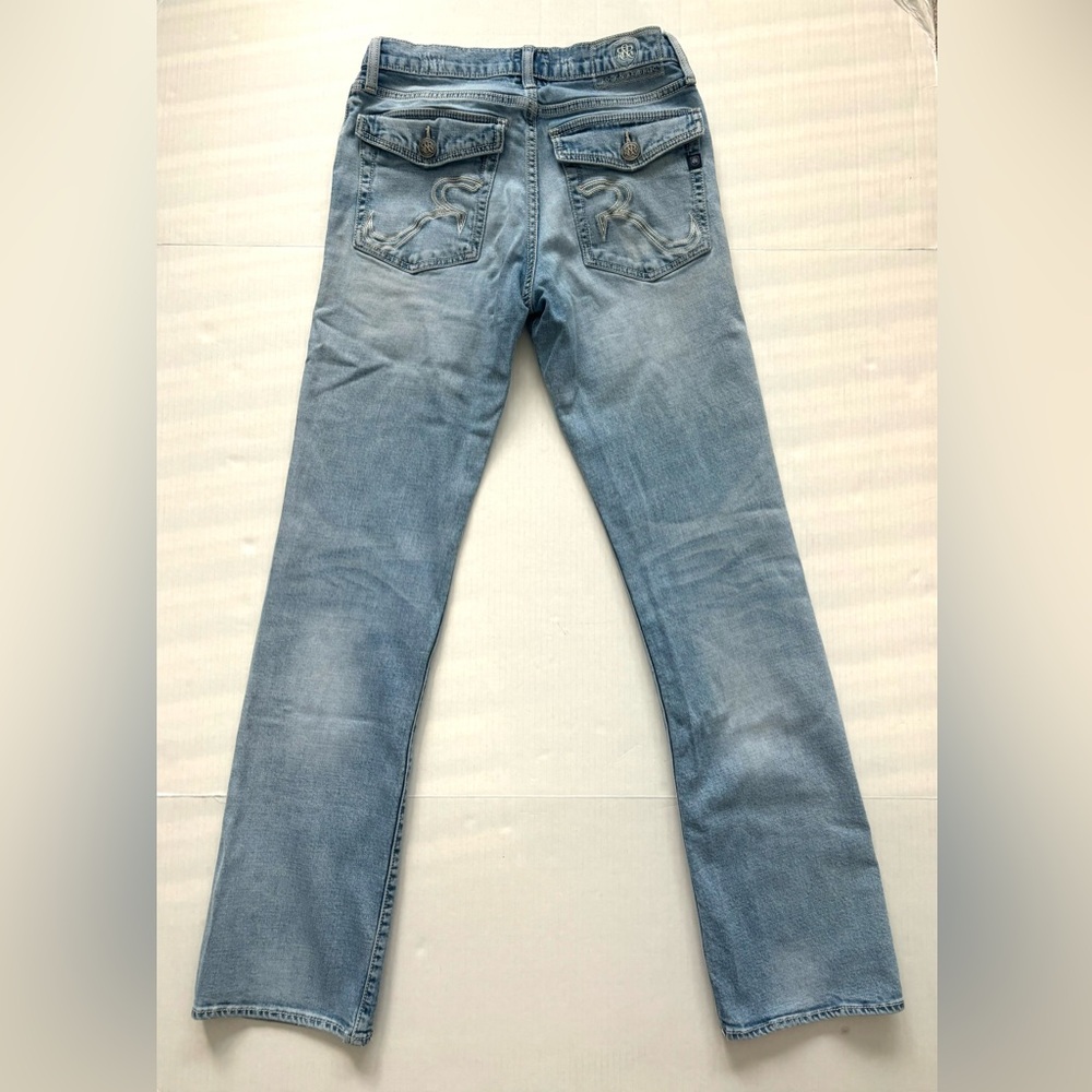 Rock &‎ Republic Men’s Henlee Bootcut Distressed Jeans Light Blue Size 30x34